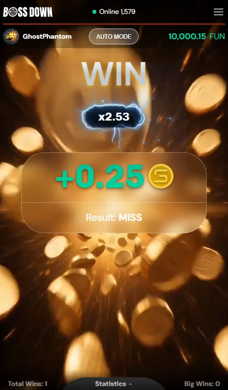 Boss Down Swipe Game