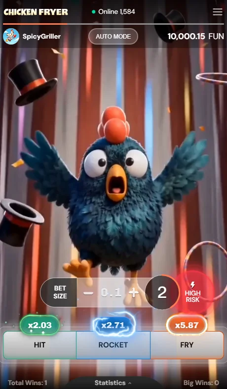 Chicken Fryer Swipe Game